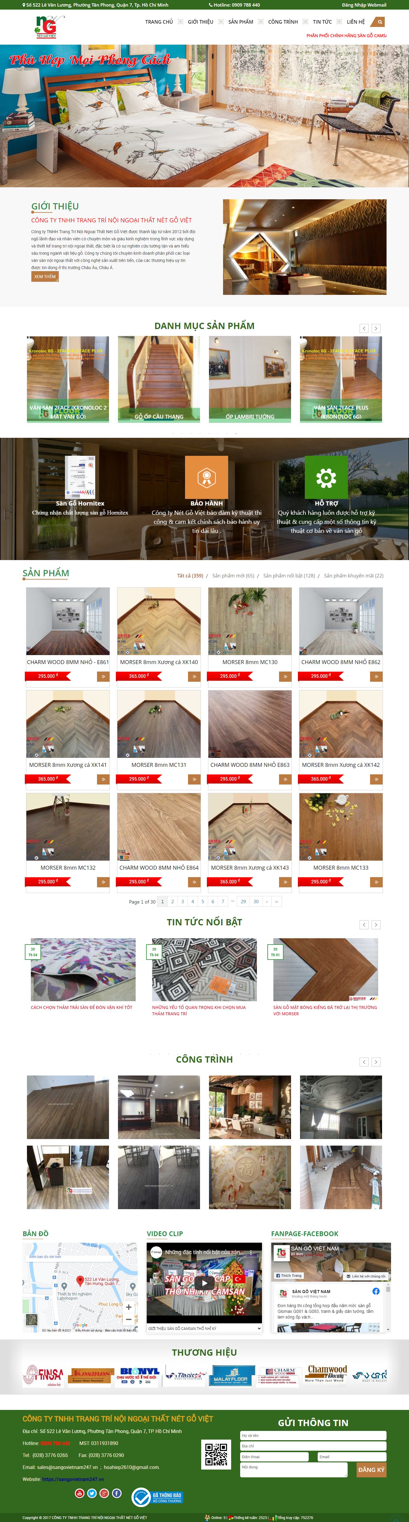 Thiết kế Web quận long biên sangovietnam247.vn