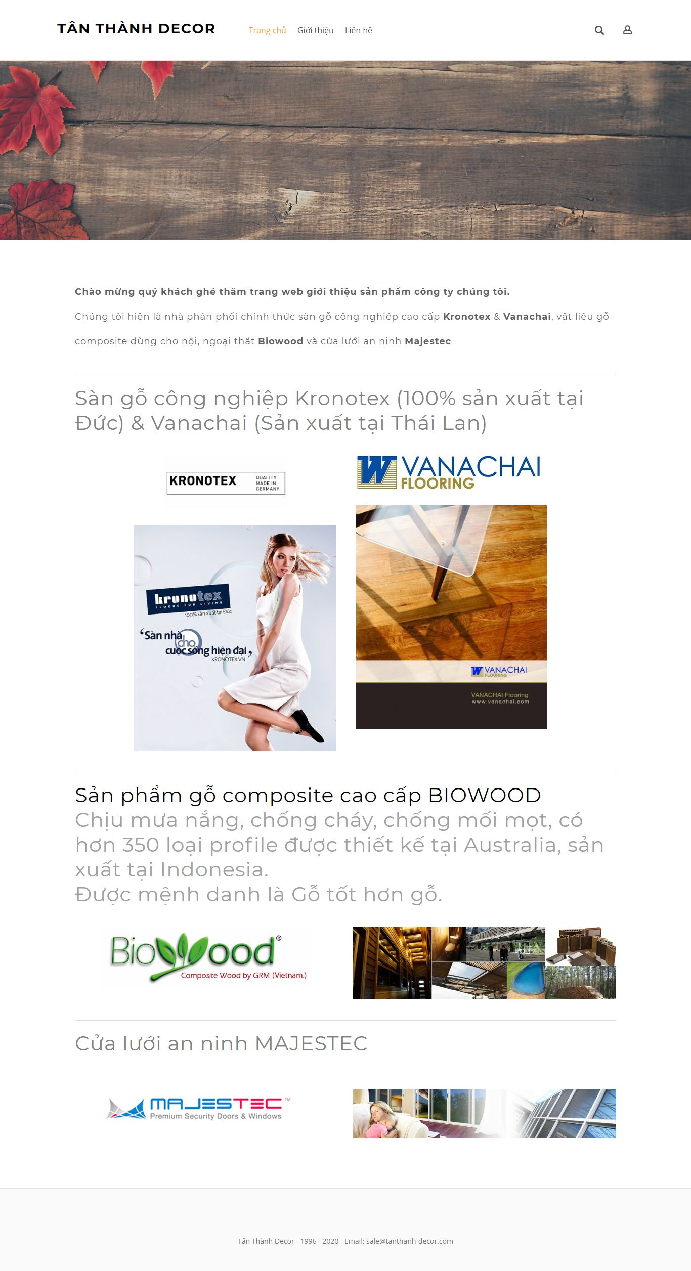 Thiết kế Web quận long biên tanthanh-decor.com