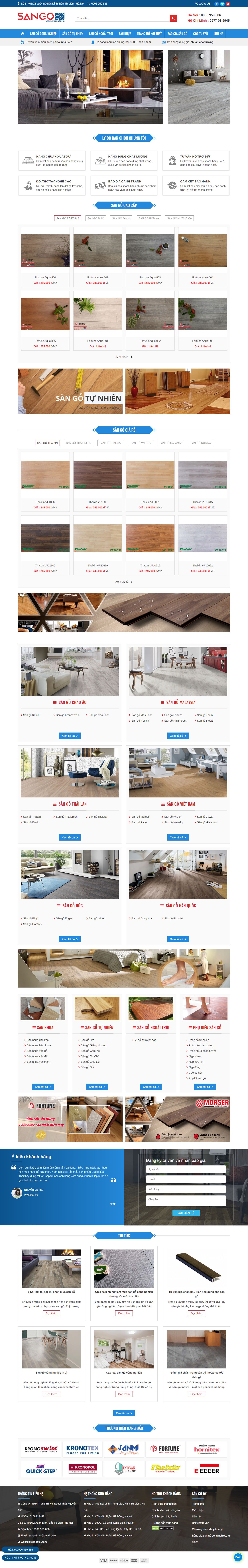 Thiết kế Web quận hai bà trưng sango9x.com