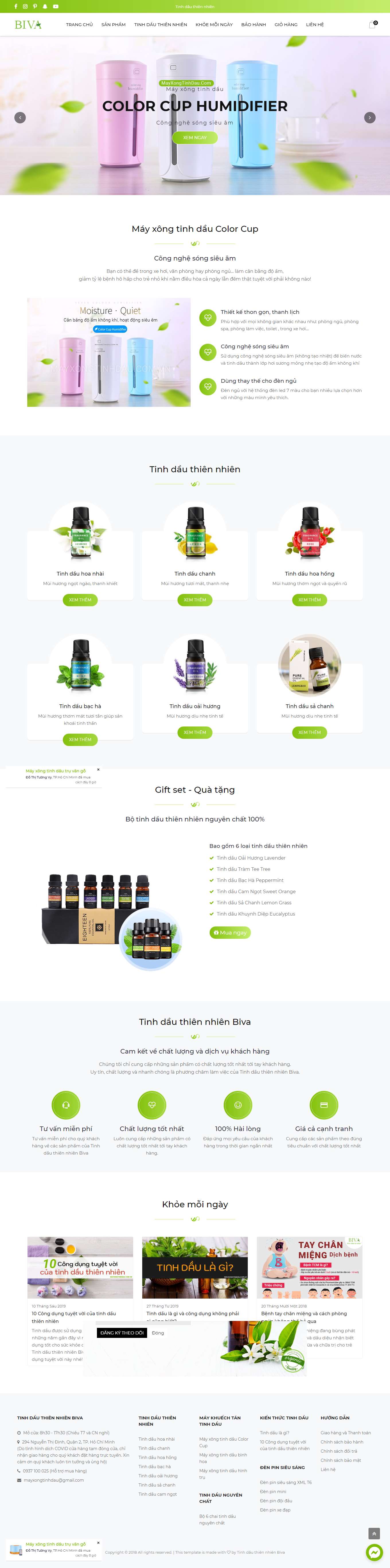 Thiết kế Web bình dương mayxongtinhdau.com.vn