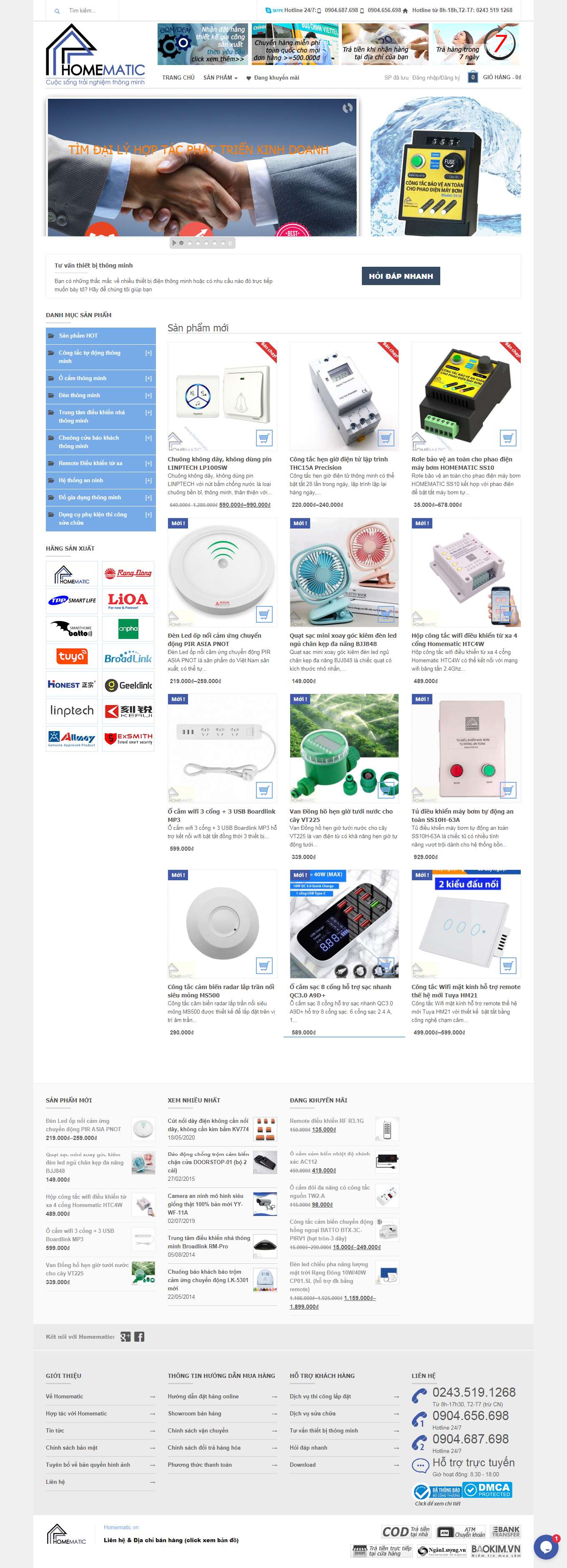 Thiết kế Web bình dương homematic.vn