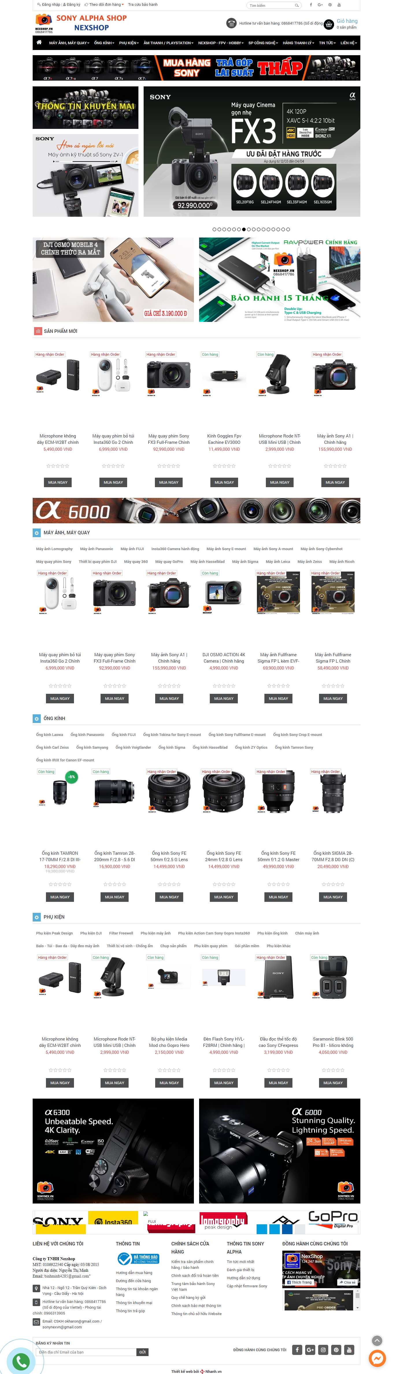 Thiết kế Web bình dương nexshop.vn