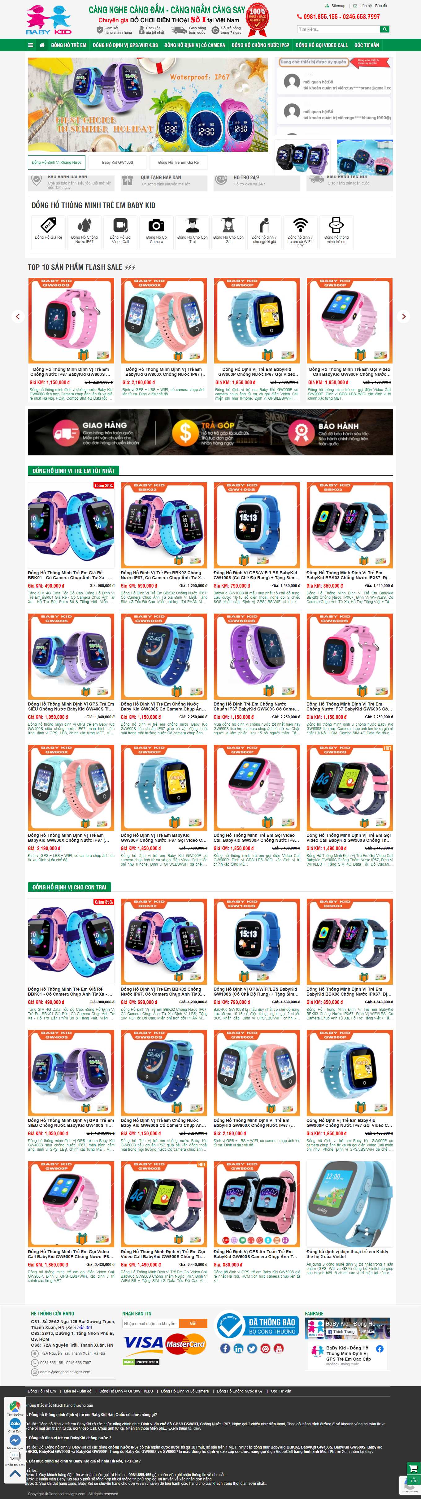 Thiết kế Web bình dương donghodinhvigps.com