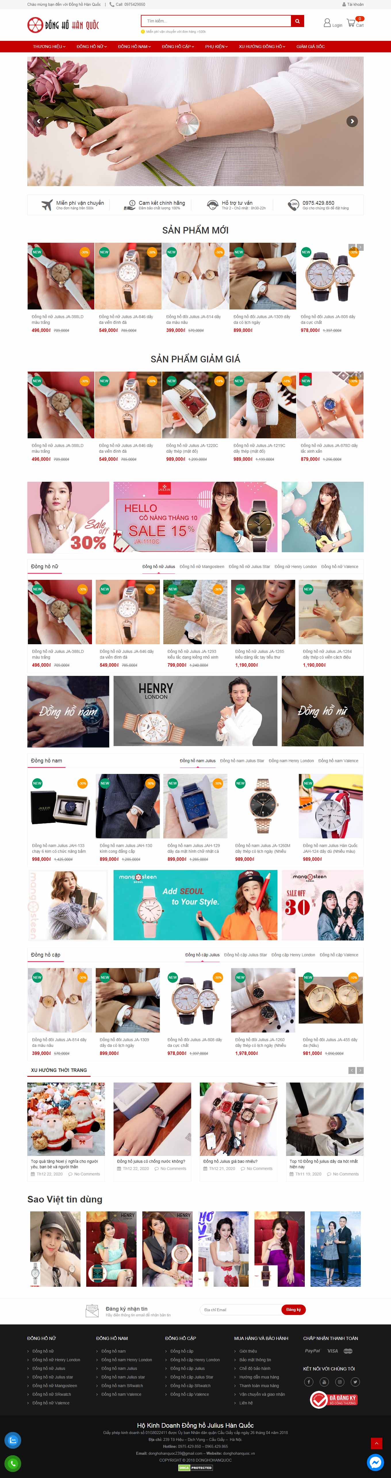 Thiết kế Web bình dương donghohanquoc.vn