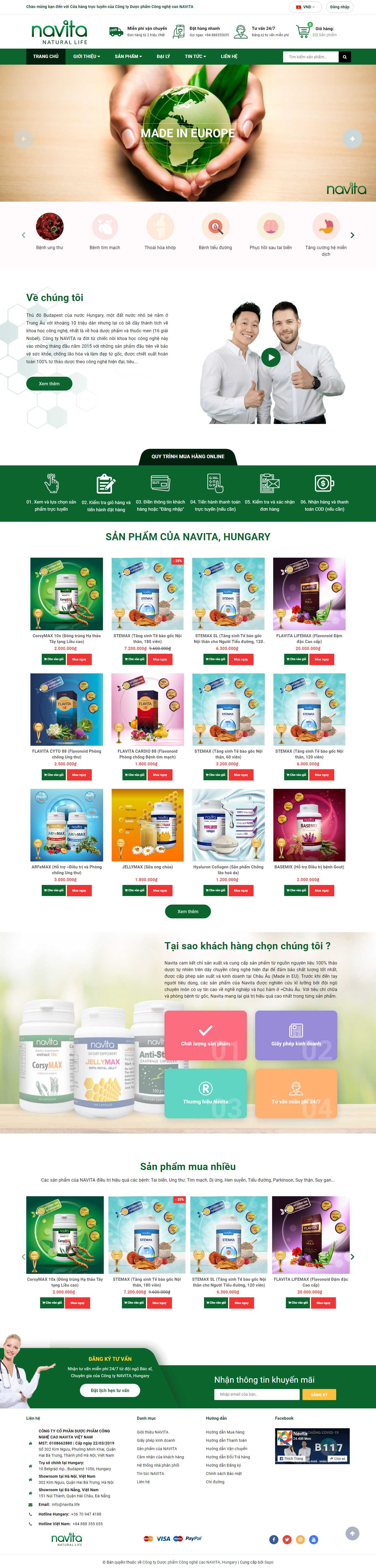 Thiết kế Web bình phước shop.navita.life