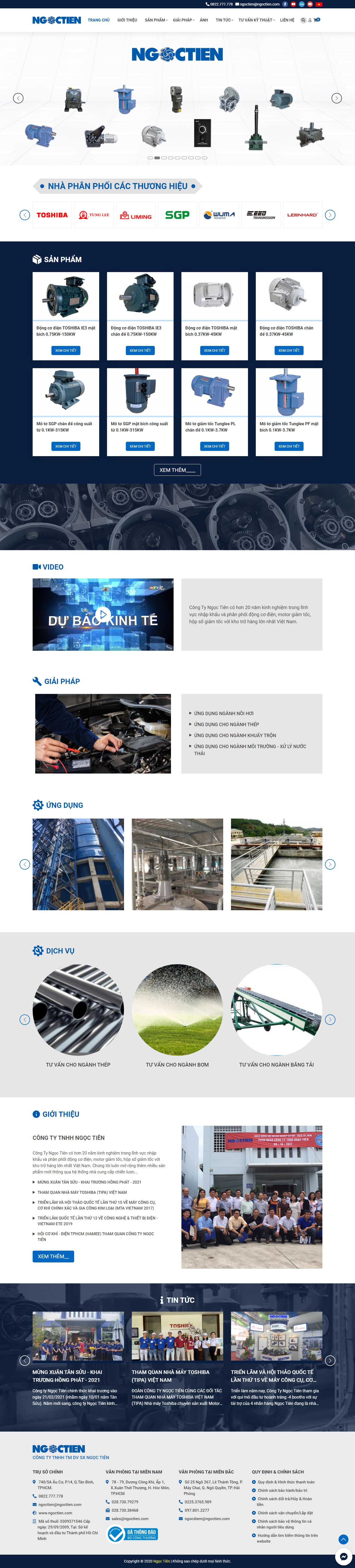 Thiết kế Web bình phước ngoctien.com