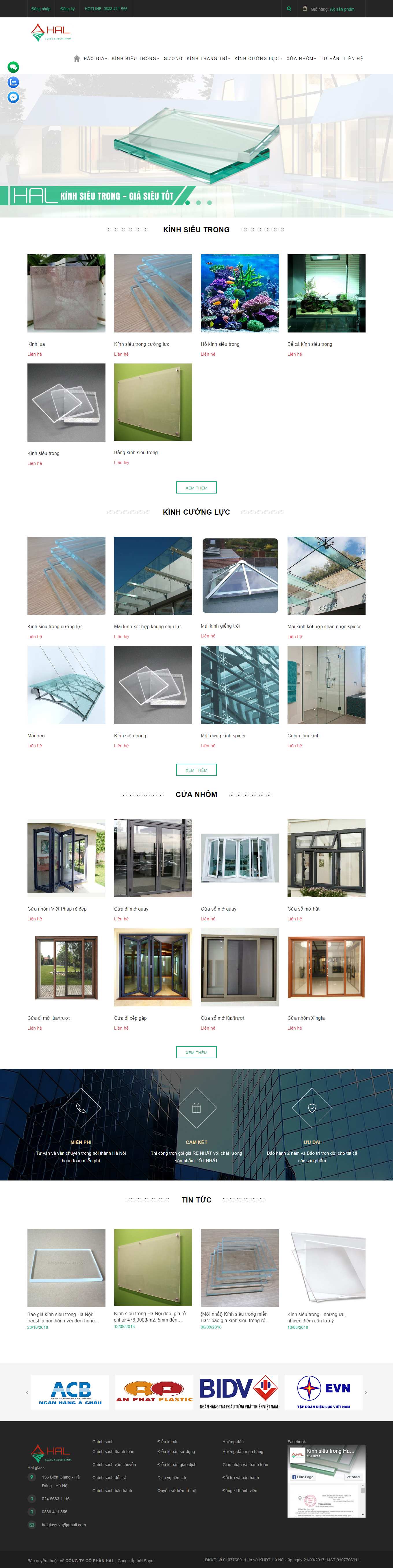 Thiết kế Web cao bằng halglass.vn