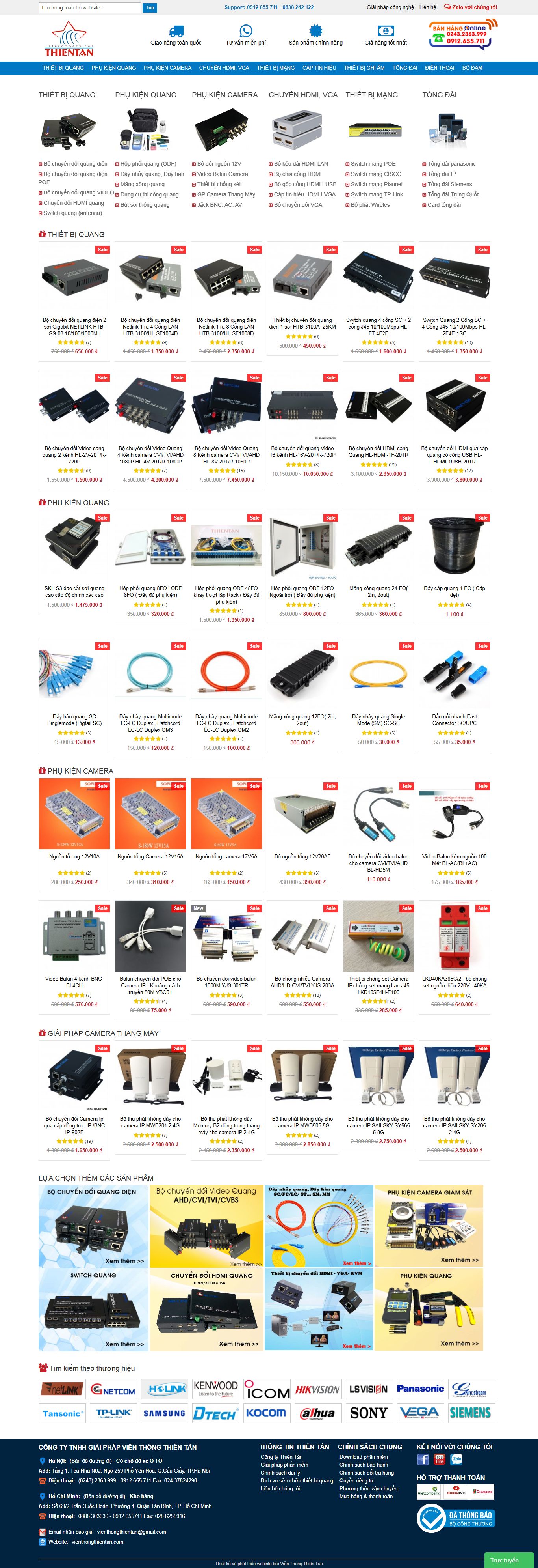 Thiết kế Web huyện sóc sơn vienthongthientan.com