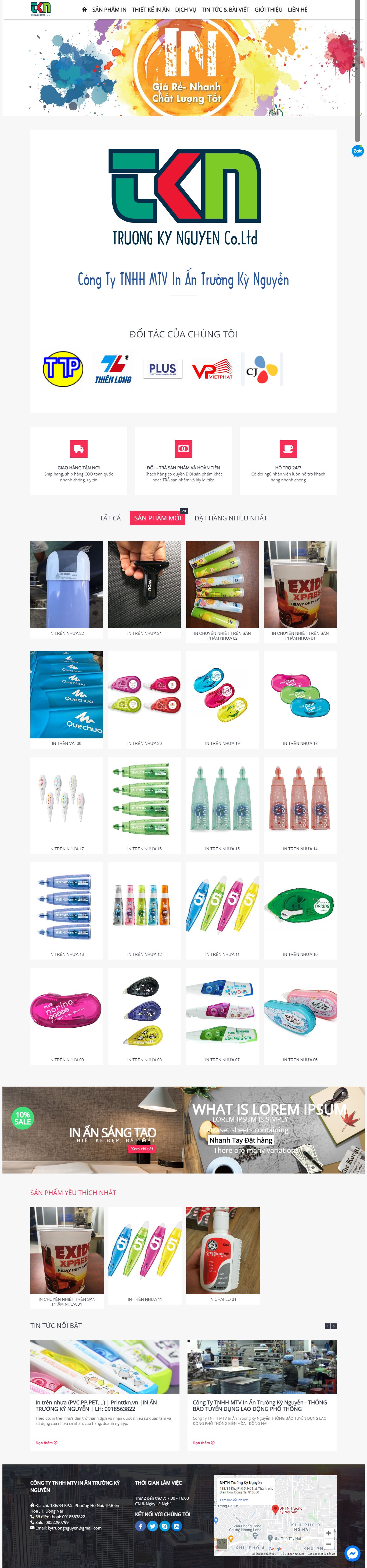 Thiết kế Web huyện thanh trì printtkn.vn