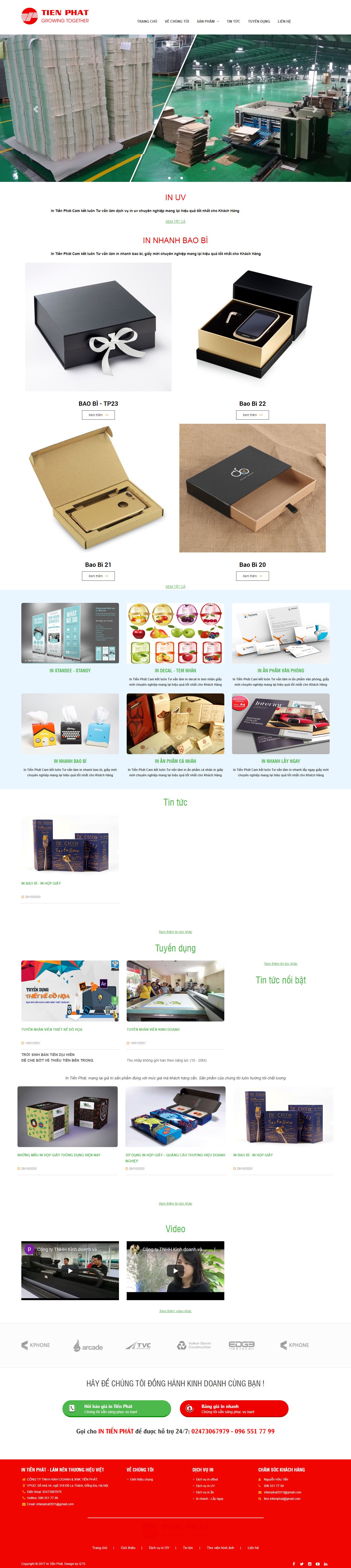 Thiết kế Web huyện thanh trì intienphat.vn