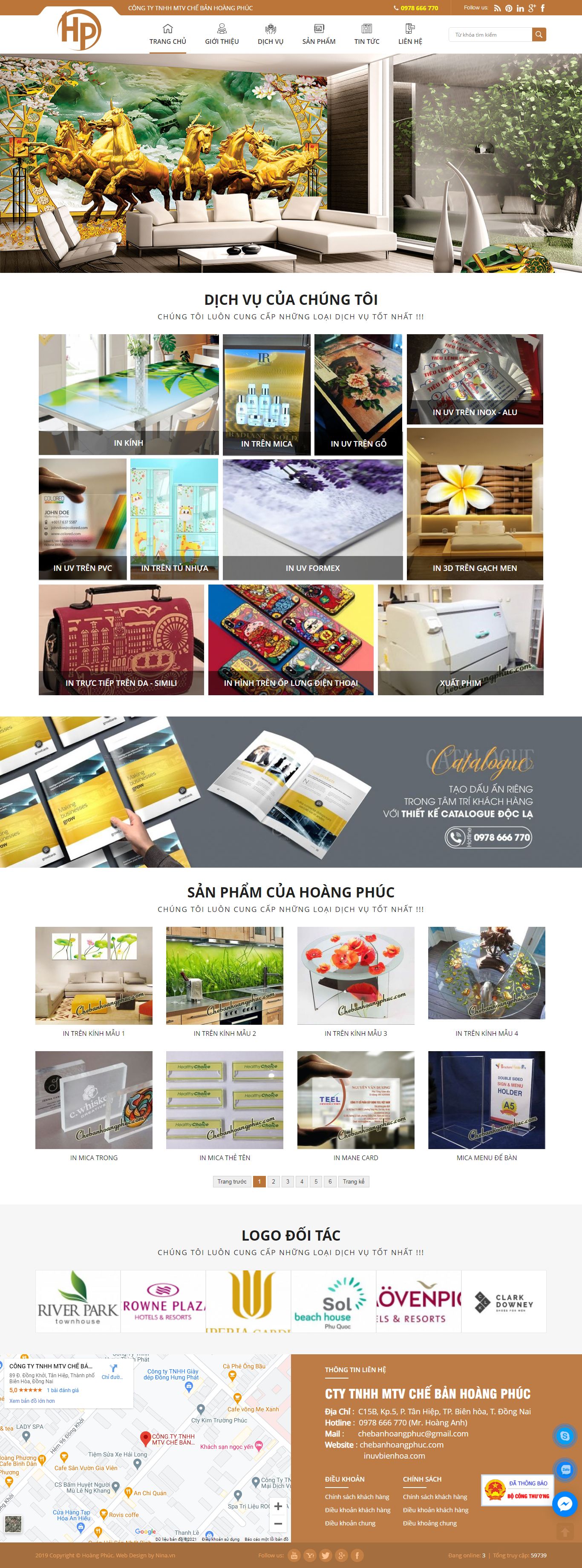 Thiết kế Web huyện thanh trì chebanhoangphuc.com