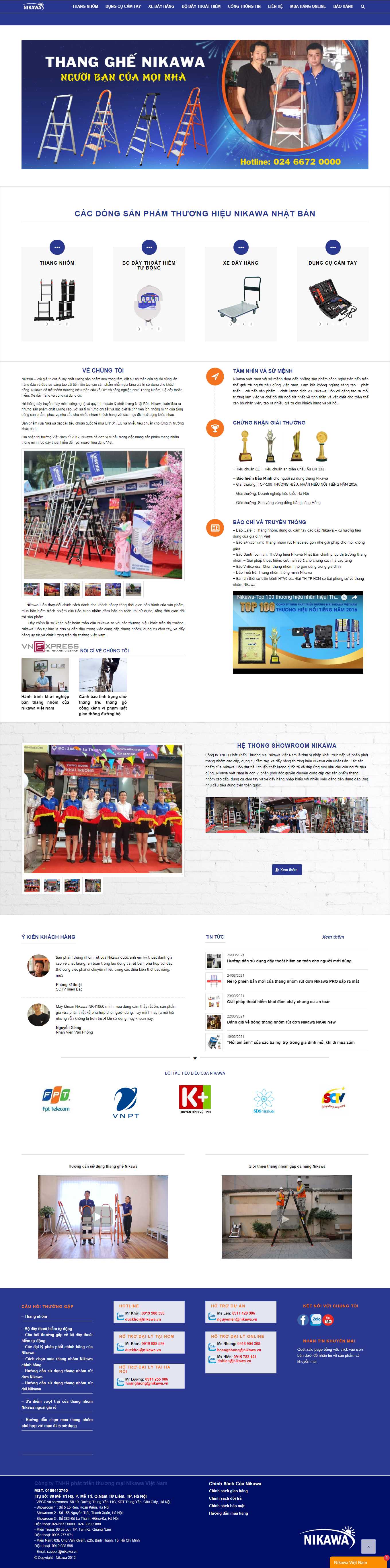 Thiết kế Web Đắk lắk nikawa.vn