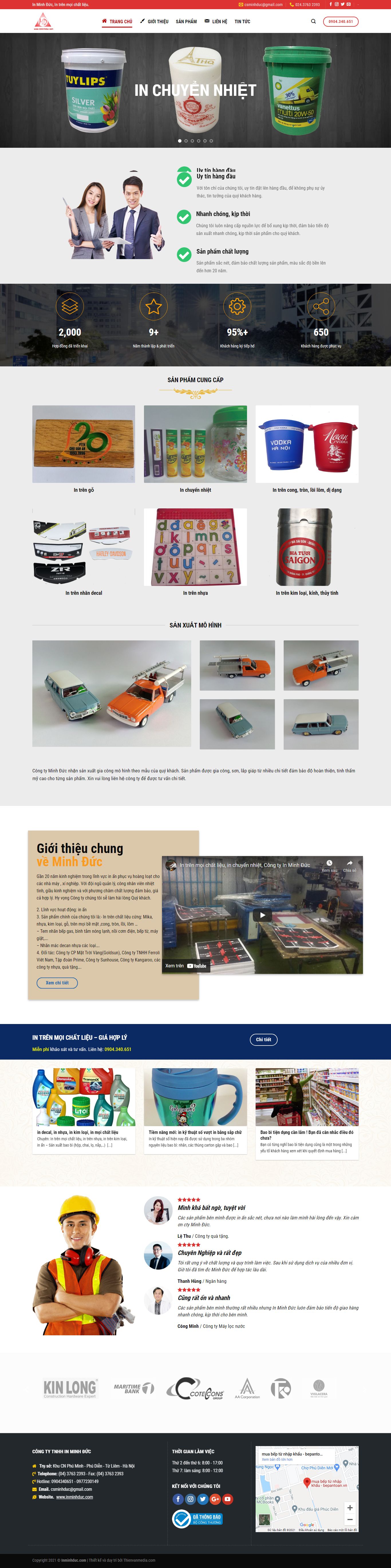 Thiết kế Web huyện mê linh inminhduc.com