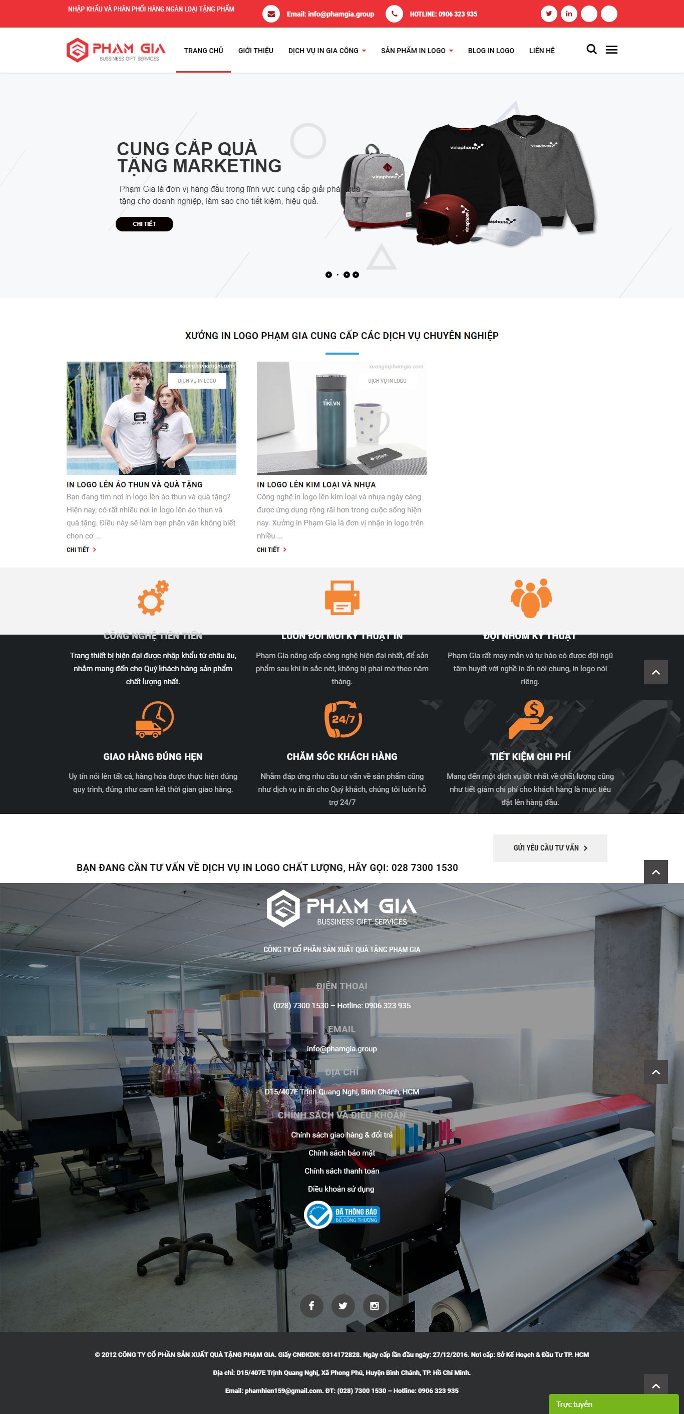 Thiết kế Web huyện mê linh xuonginphamgia.com