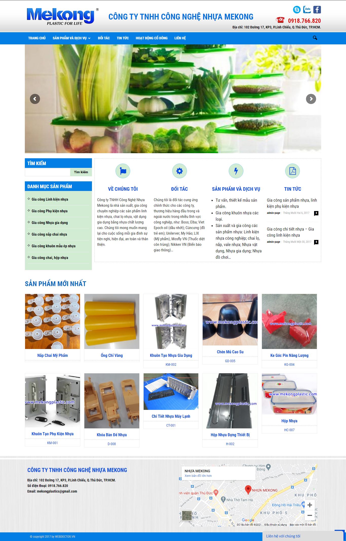 Thiết kế Web huyện chương mỹ mekongplastic.com