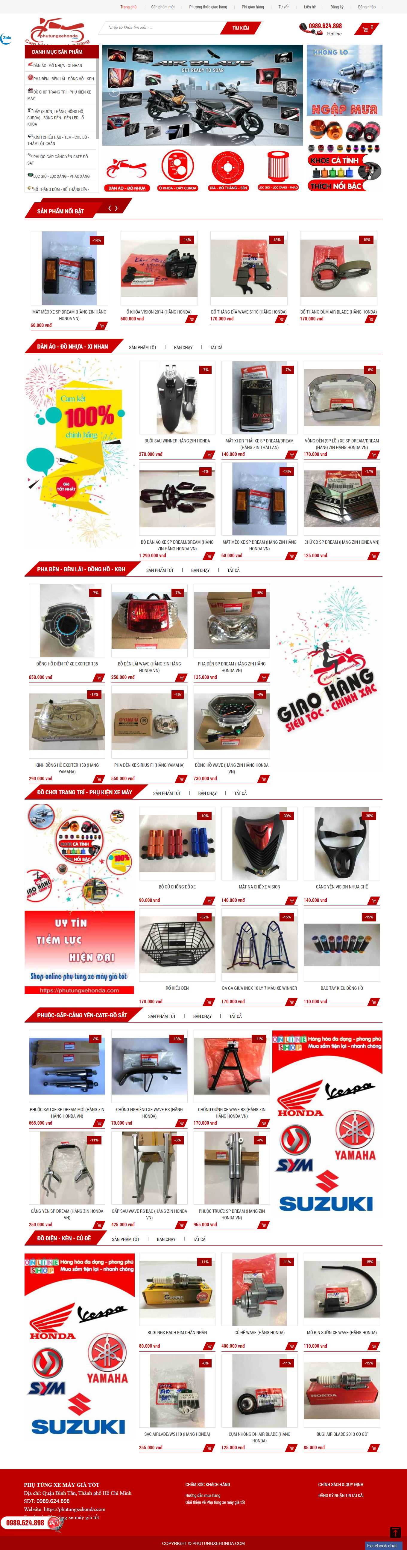 Thiết kế Web gia lai phutungxehonda.com