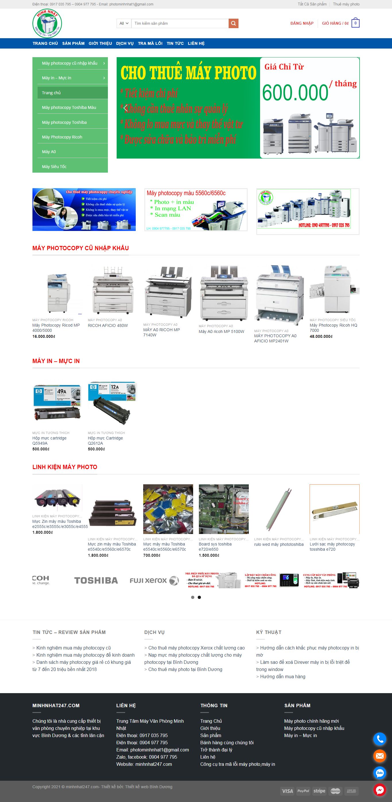 Thiết kế Web vũng tàu minhnhat247.com