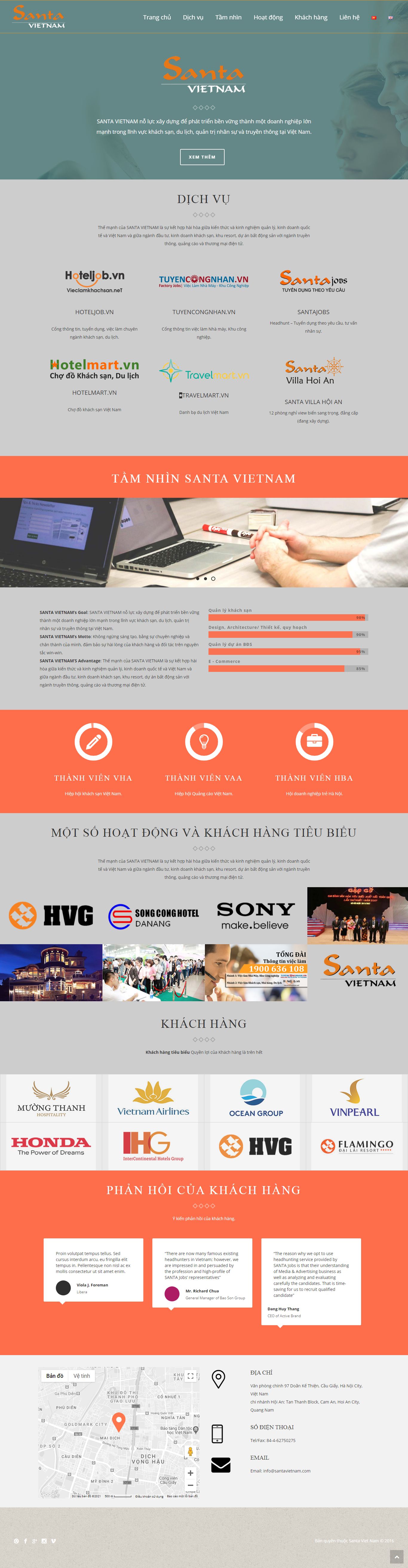 Thiết kế Web vũng tàu santavietnam.com