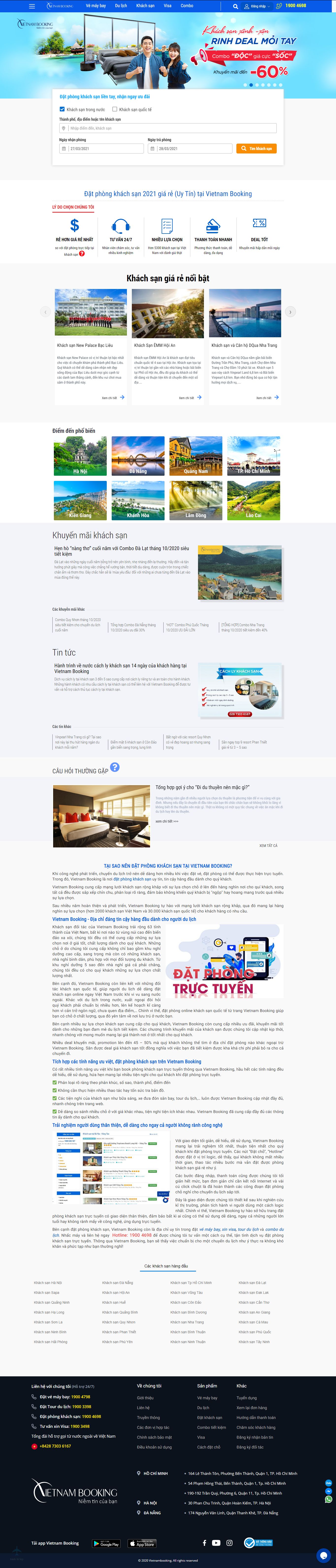 Thiết kế Web bạc liêu vietnambooking.com