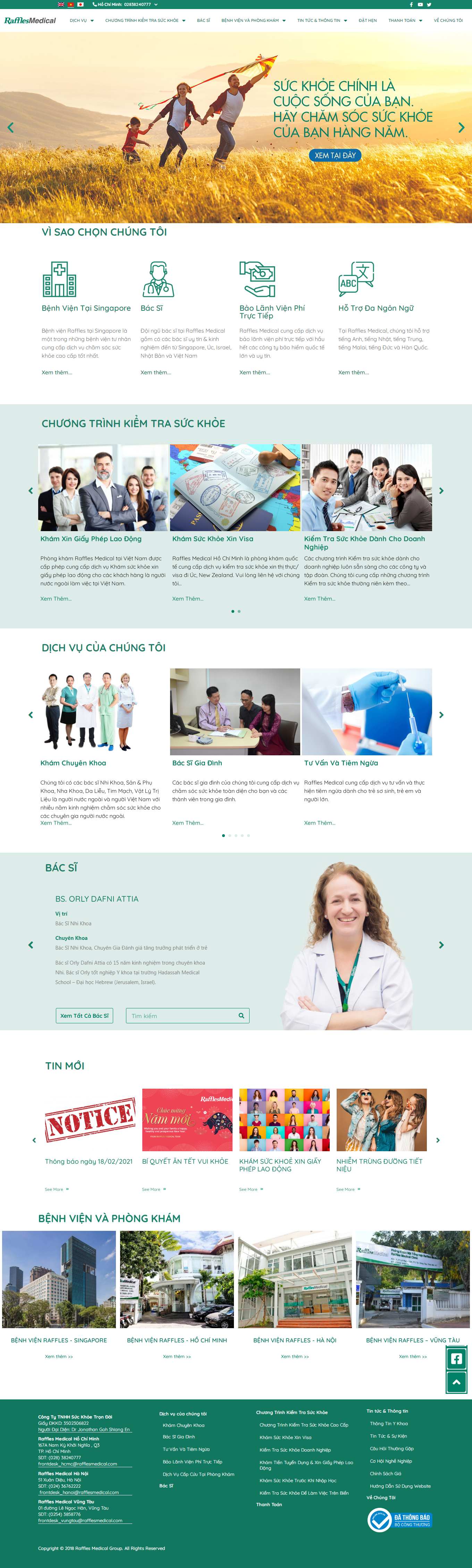 Thiết kế Web gia lai rafflesmedical.vn