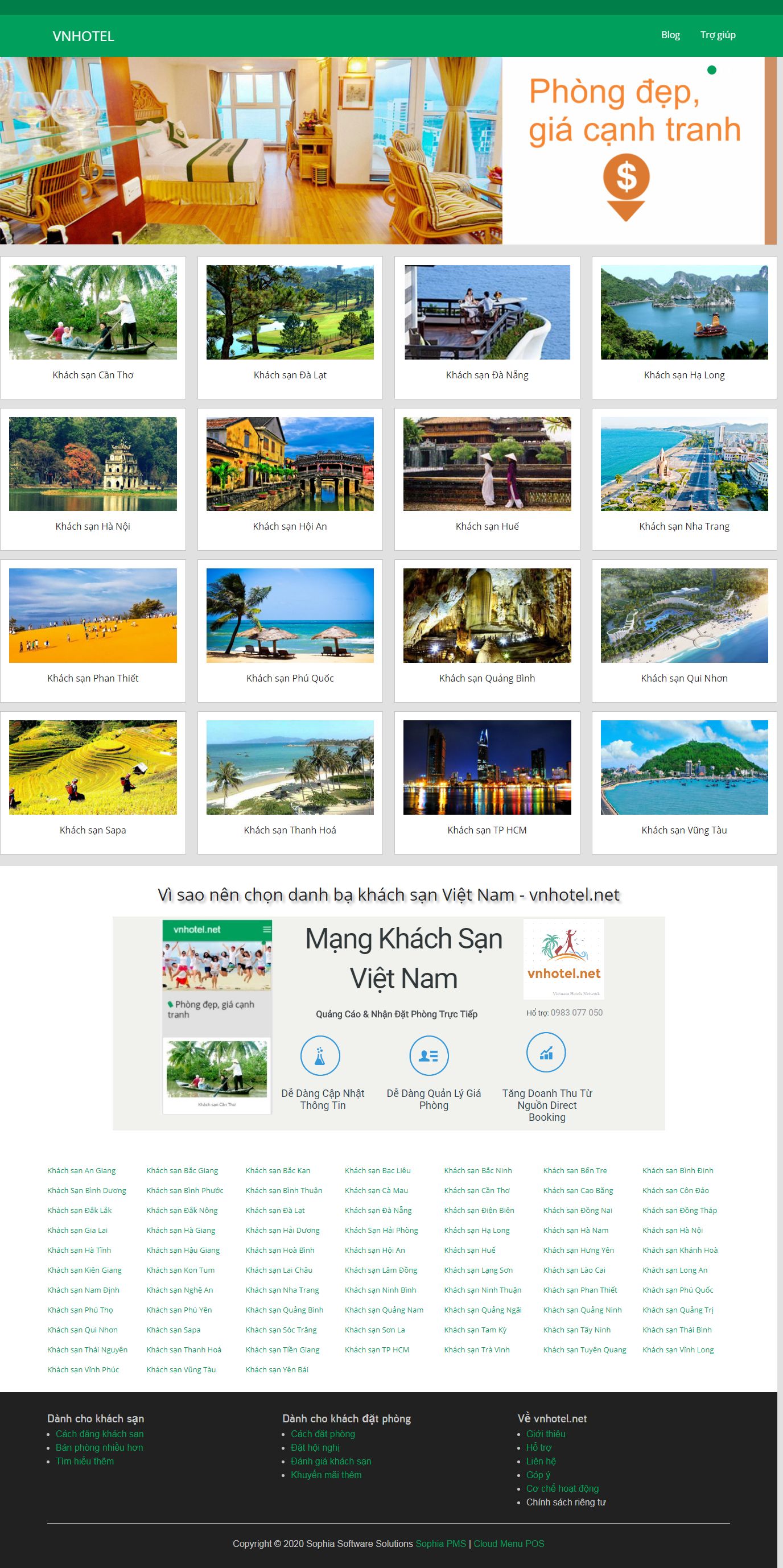 Thiết kế Web bắc kạn vnhotel.net