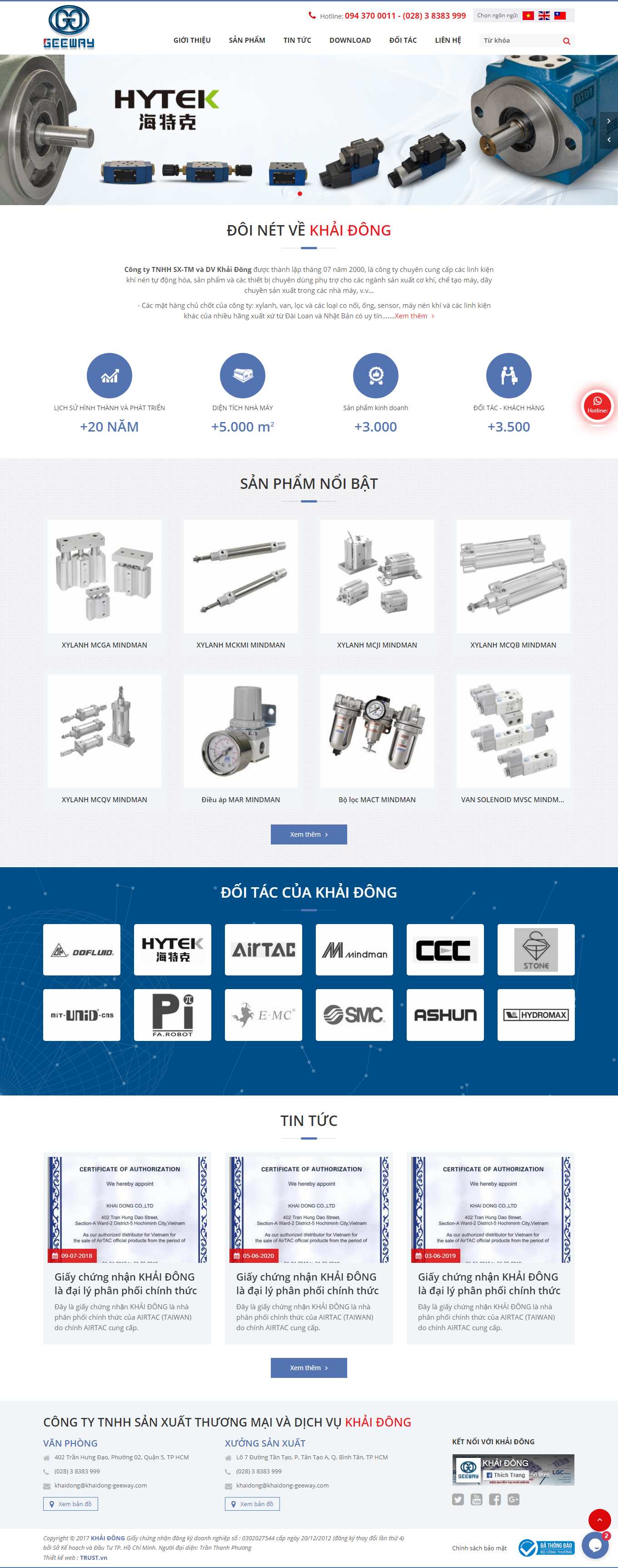 Thiết kế Web hà nội khaidong-geeway.com