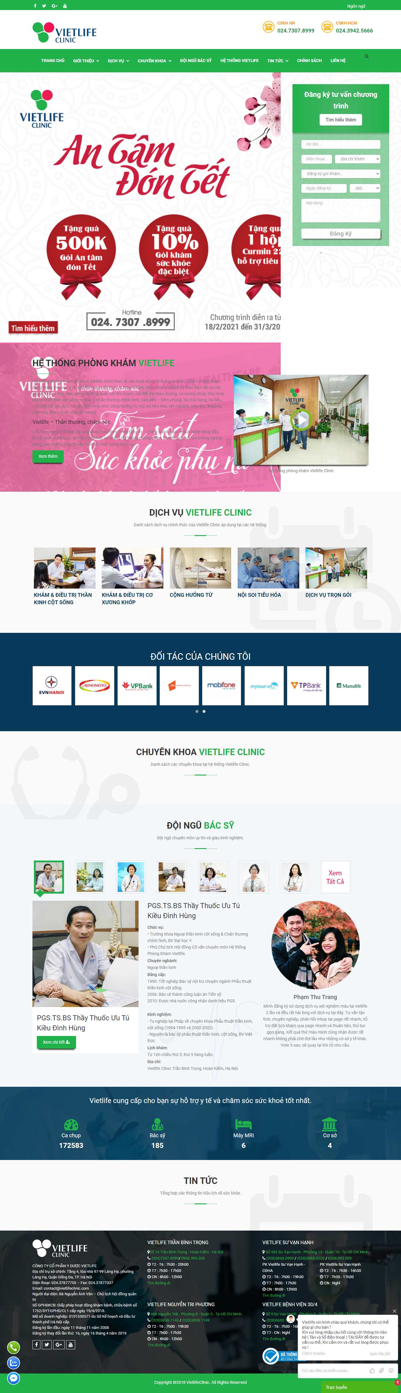 Thiết kế Web hà nội vietlifeclinic.com
