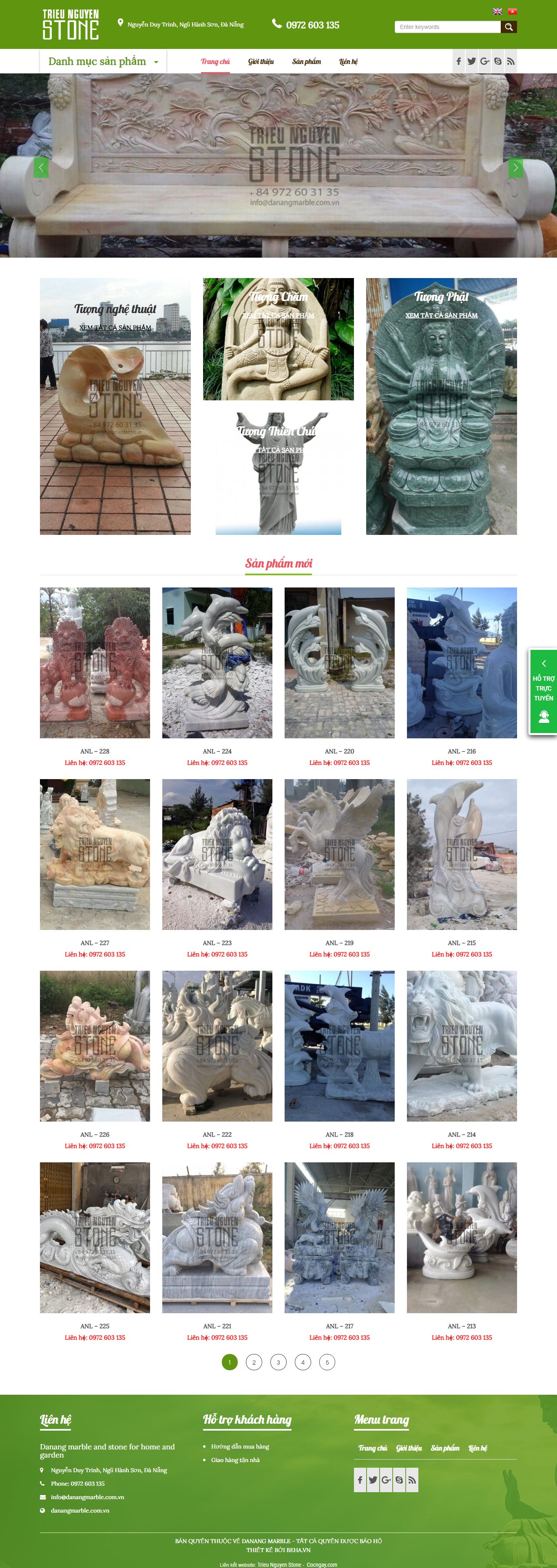 Thiết kế Web bắc giang danangmarble.com.vn