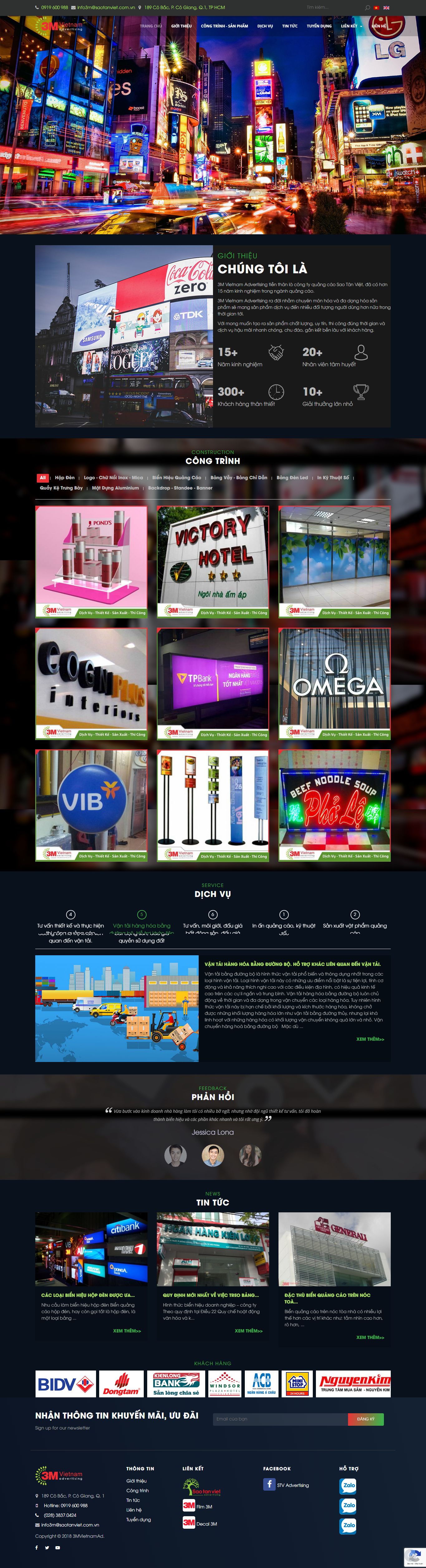 Thiết kế Web bắc giang 3mvietnamad.com.vn