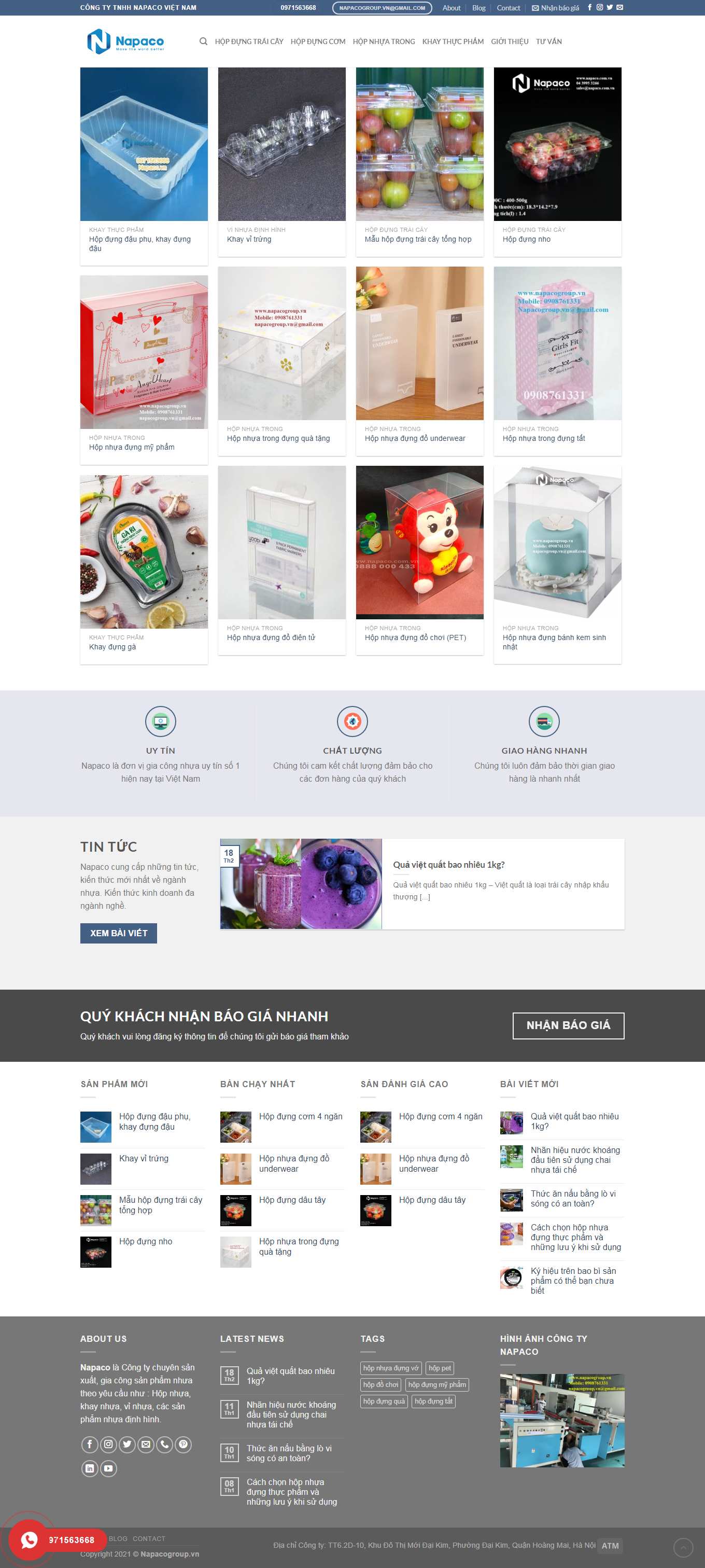 Thiết kế Web hải dương napaco.vn