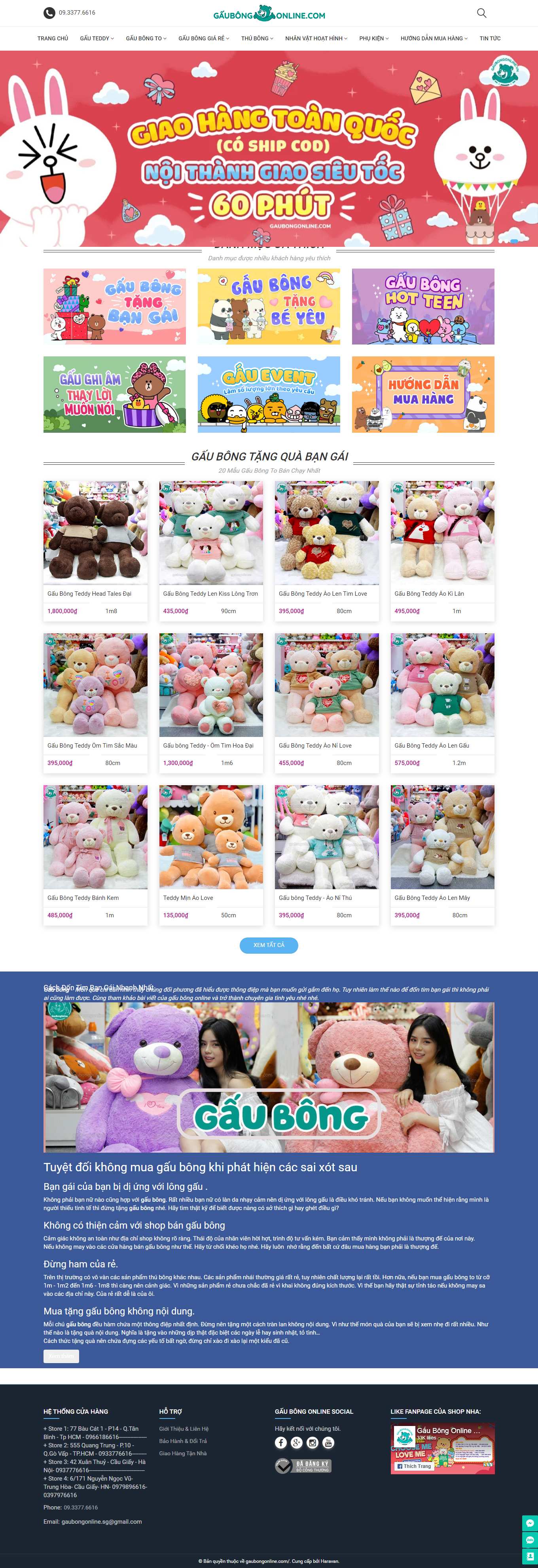 Thiết kế Web hải dương gaubongonline.com