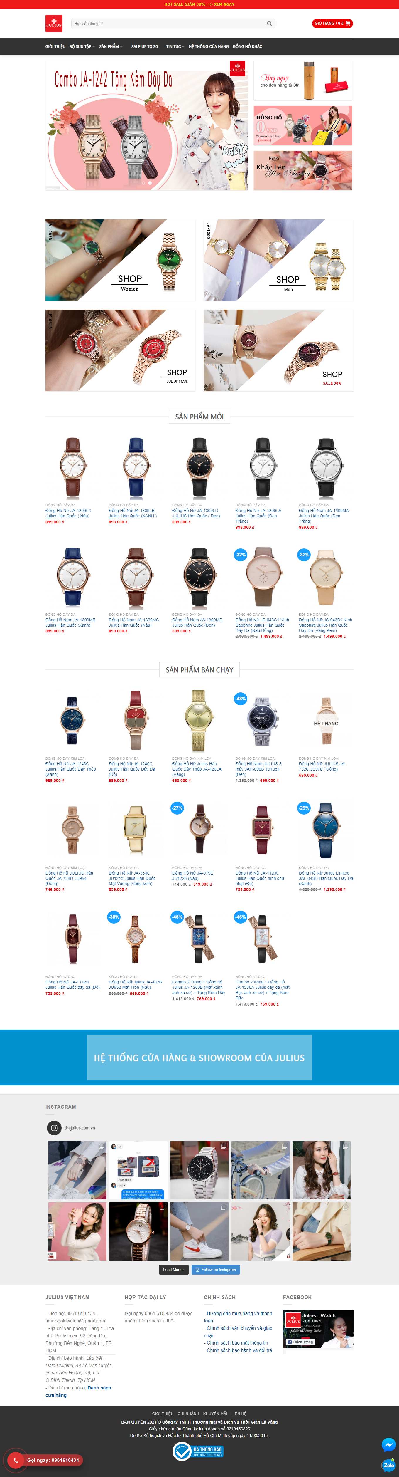 Thiết kế Web hải dương thejulius.com.vn