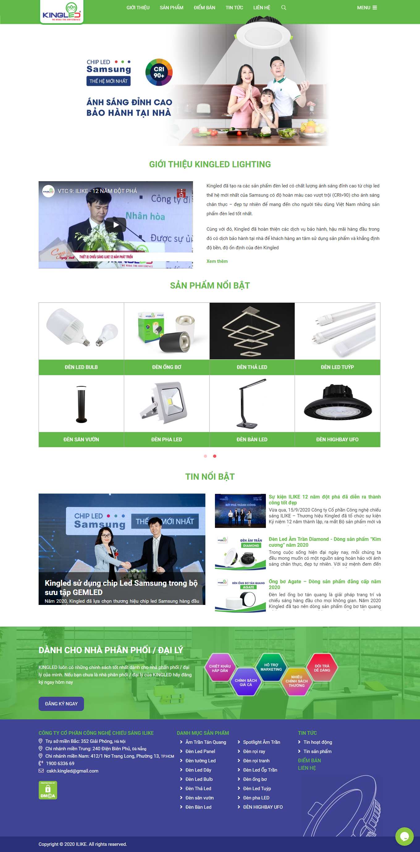 Thiết kế Web hải phòng kingled.vn