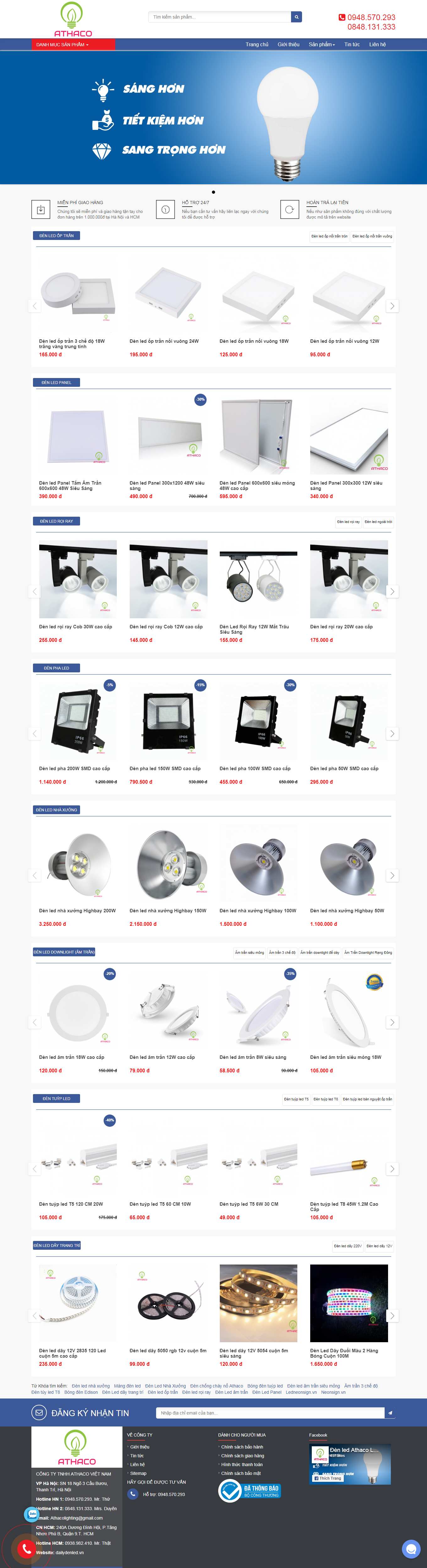 Thiết kế Web hải phòng dailydenled.vn