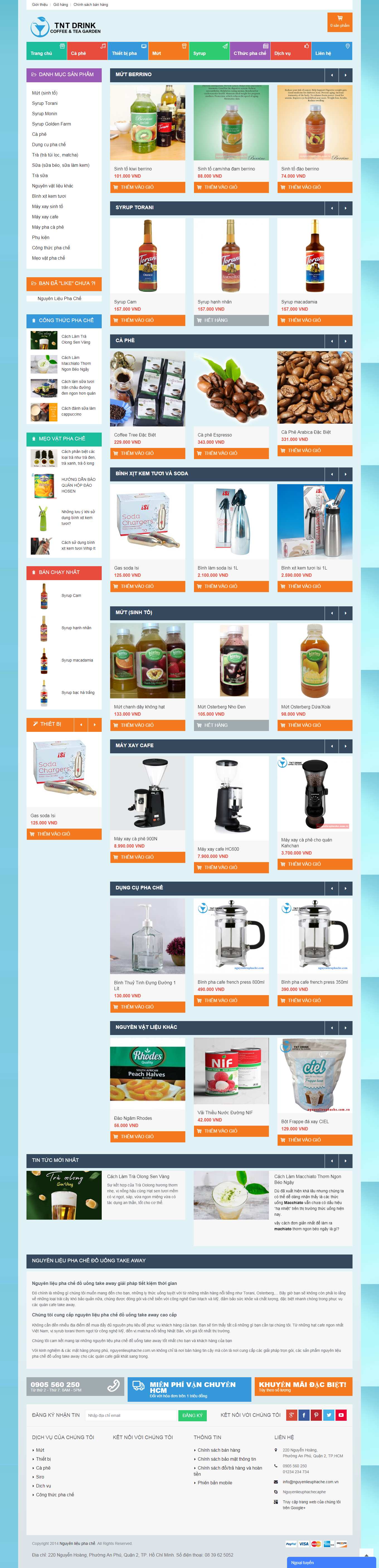 Thiết kế Web hải phòng nguyenlieuphache.com.vn