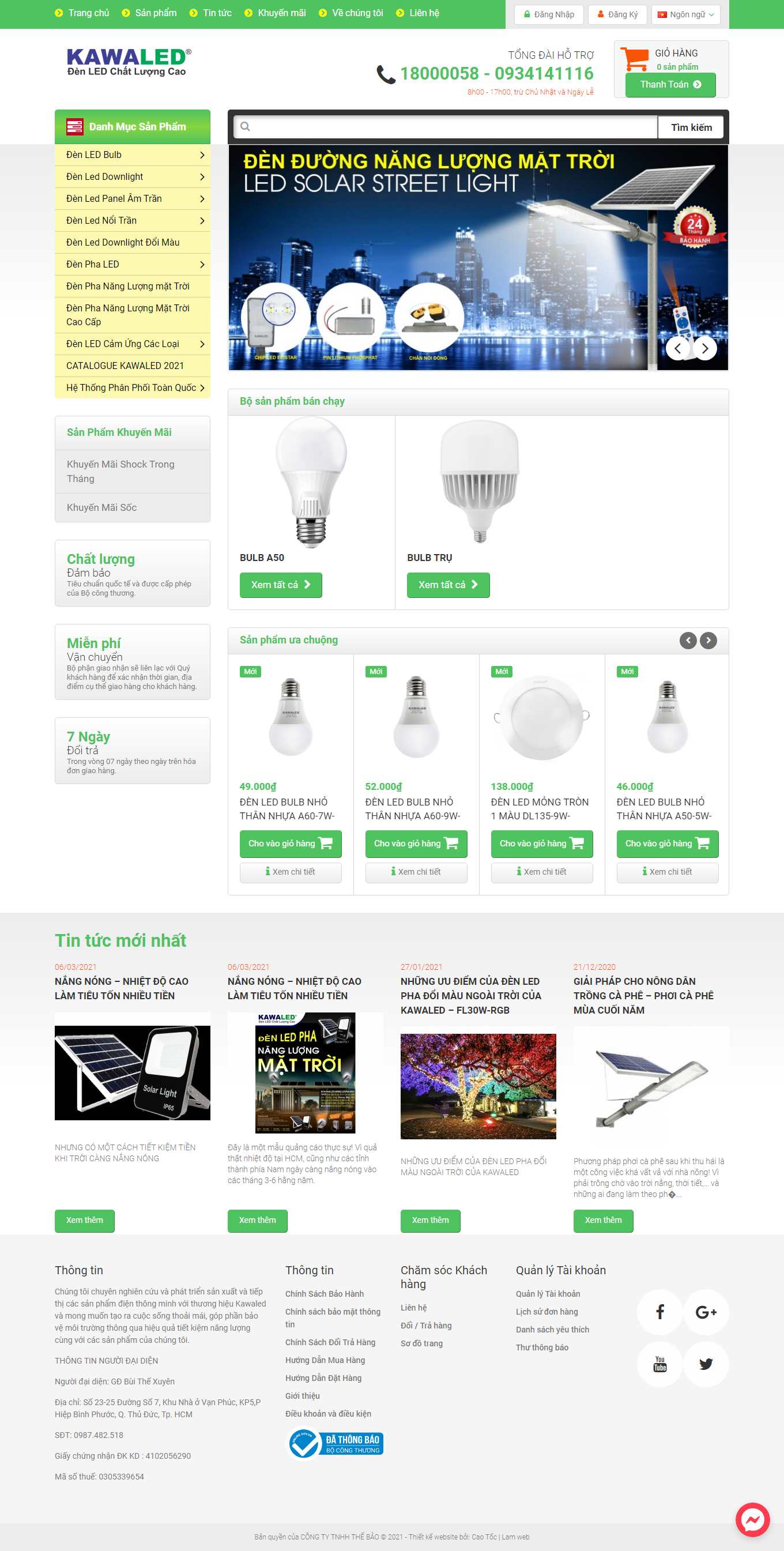 Thiết kế Web hậu giang kawaled.com