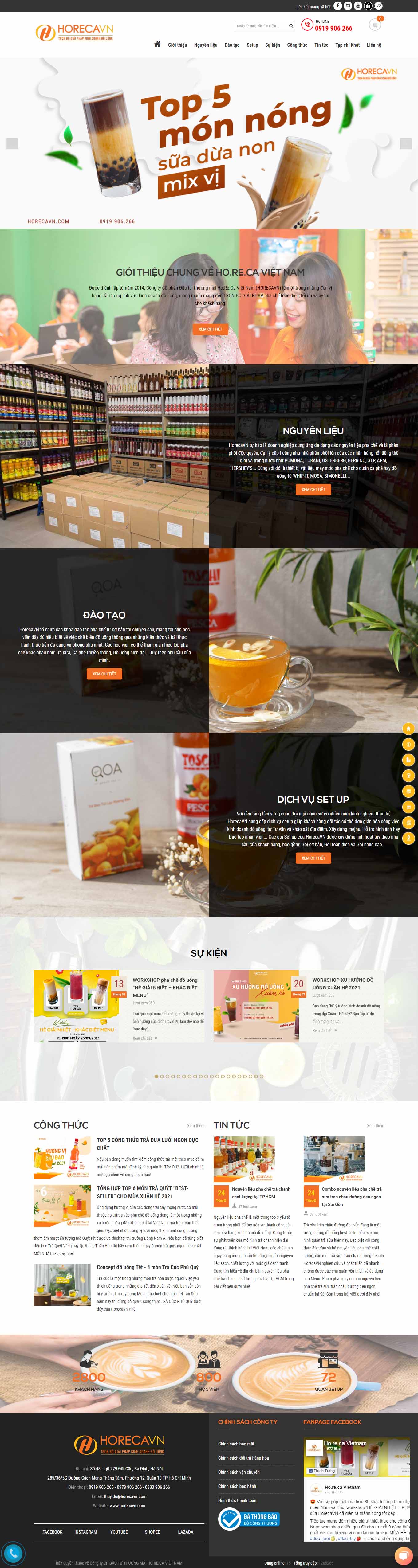 Thiết kế Web hậu giang horecavn.com