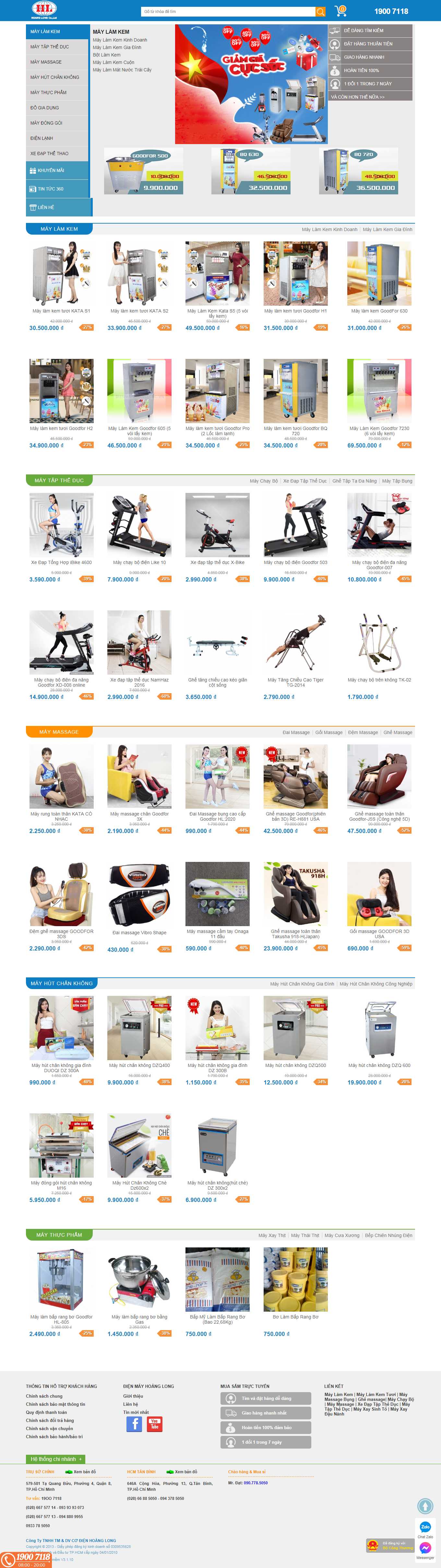 Thiết kế Web hưng yên dienmayhoanglong.vn