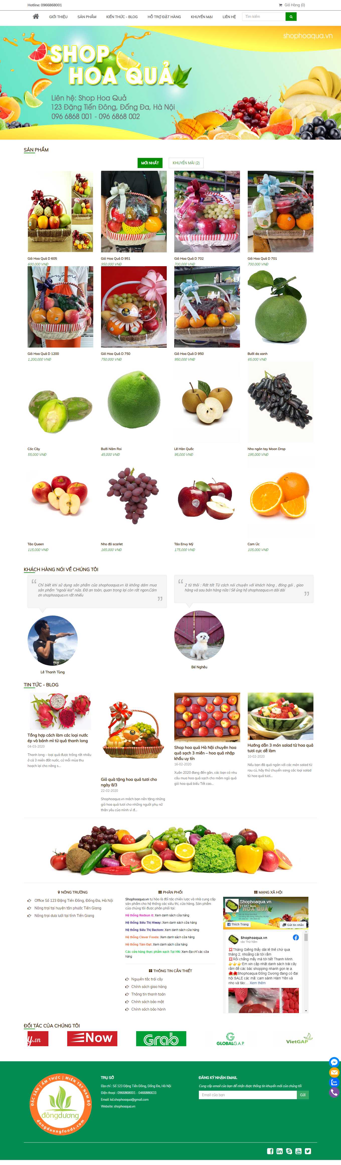 Thiết kế Web thành phố hồ chí minh shophoaqua.vn