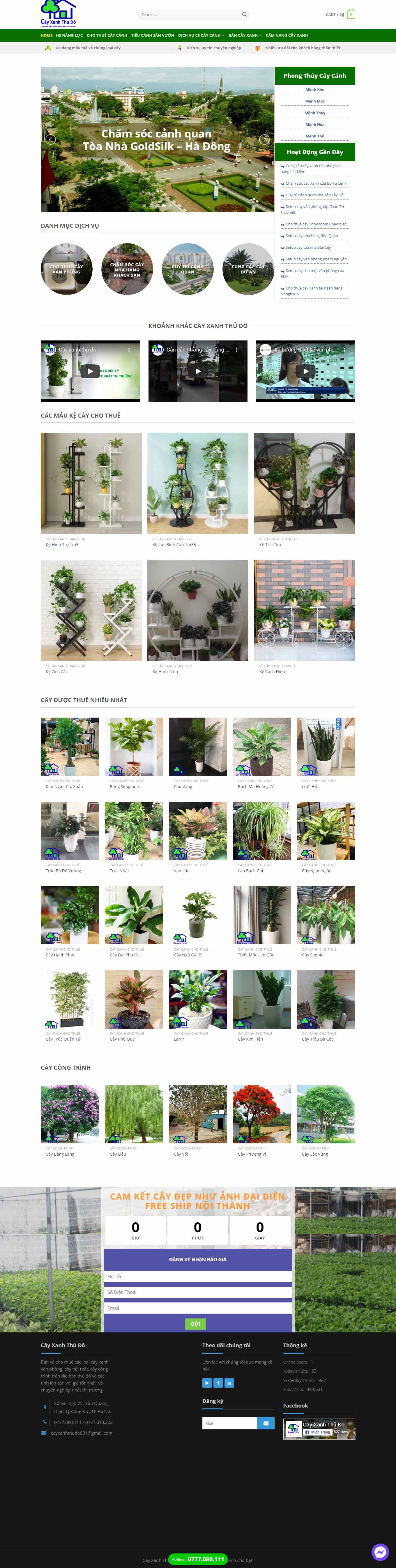 Thiết kế Web khánh hòa cayxanhthudo.vn