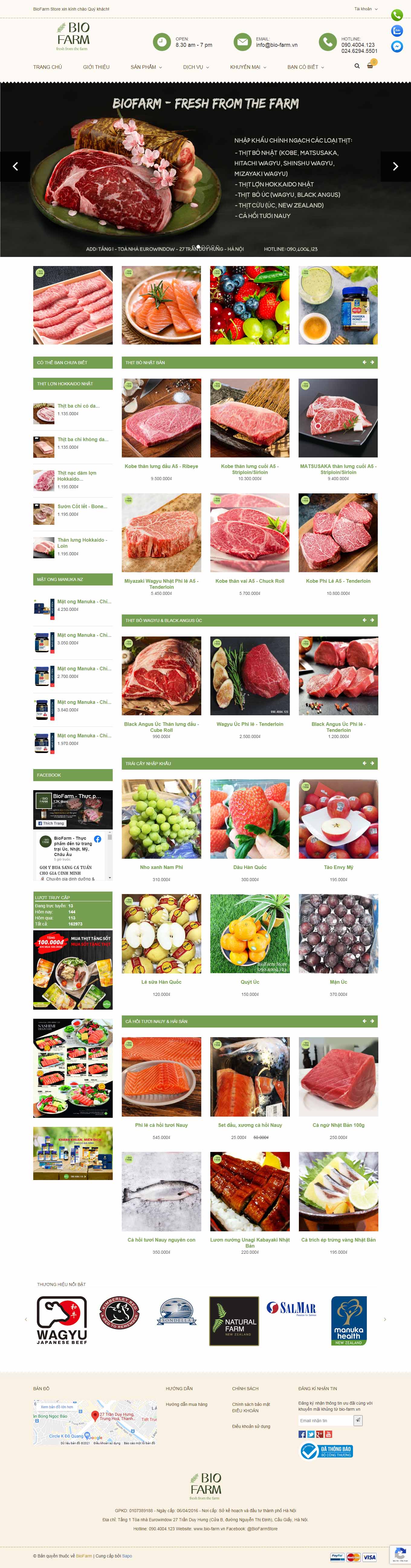 Thiết kế Web khánh hòa bio-farm.vn