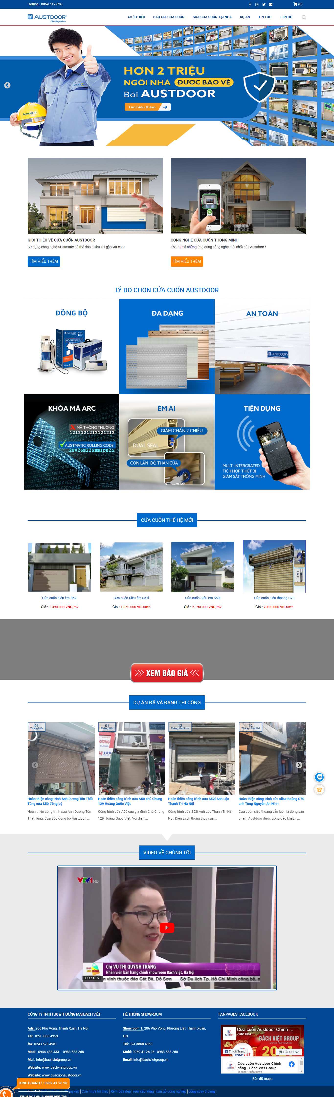 Thiết kế Web bắc giang cuacuonaustdoor.vn