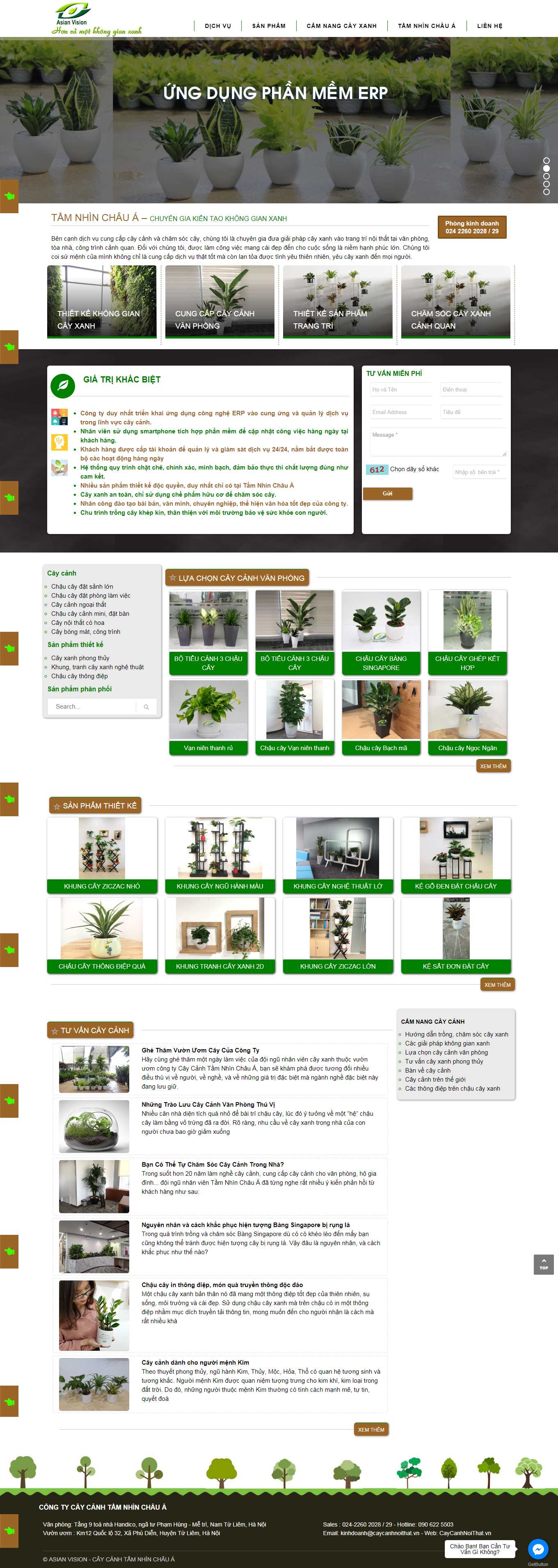 Thiết kế Web kiên giang caycanhnoithat.vn