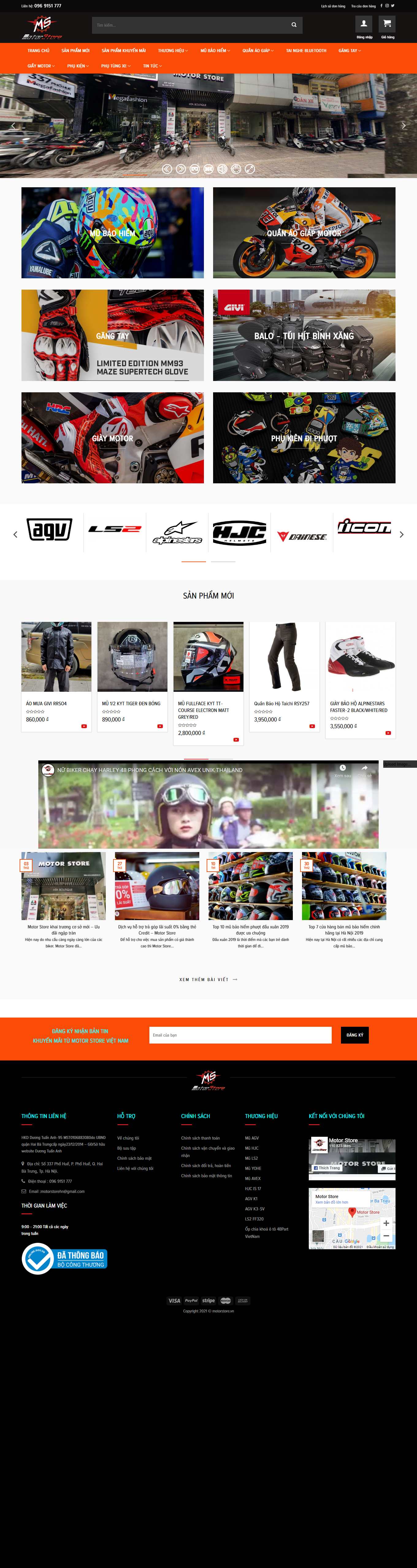 Thiết kế Web kiên giang motorstore.vn