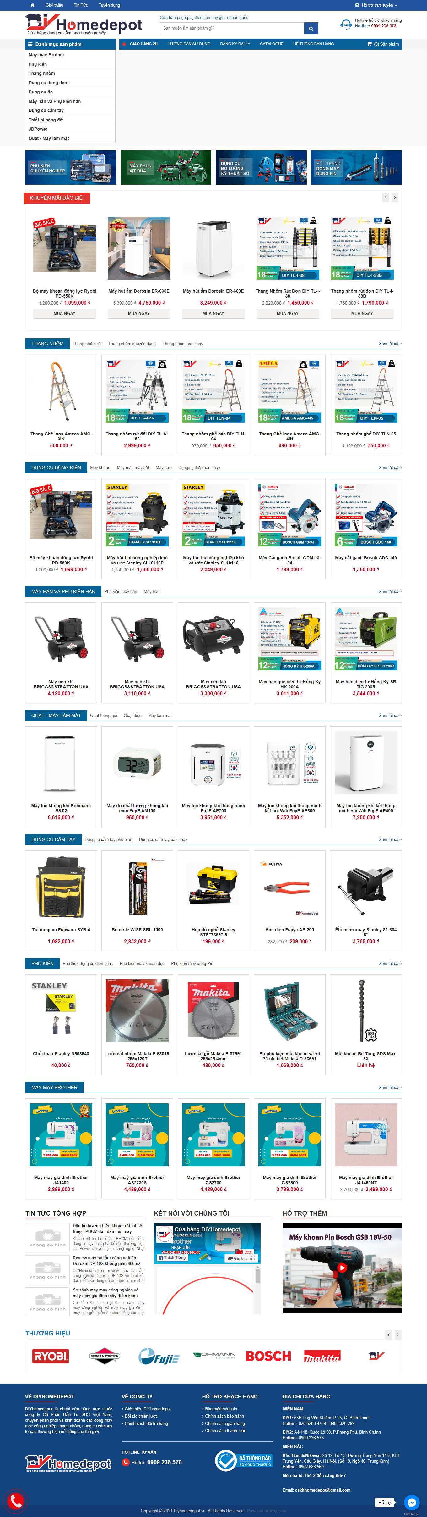 Thiết kế Web lai châu diyhomedepot.vn