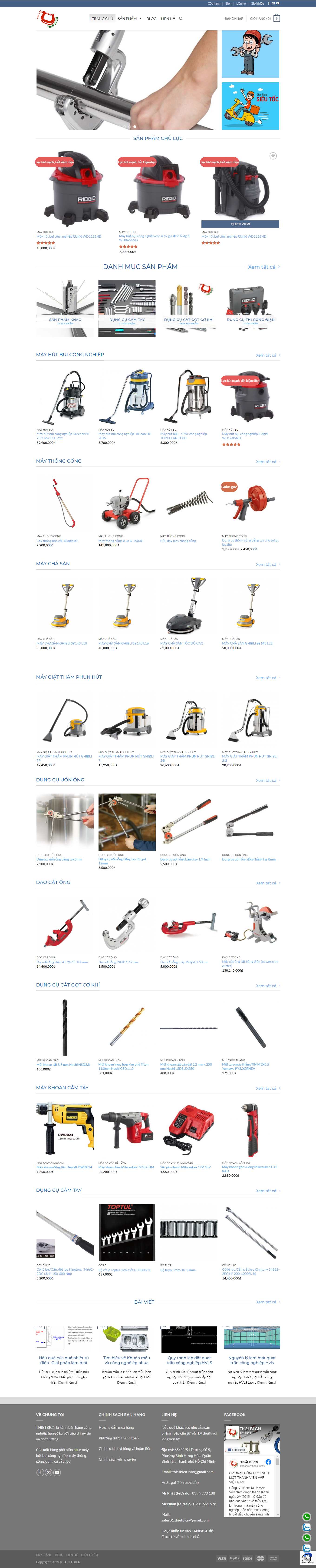 Thiết kế Web lai châu thietbicn.com