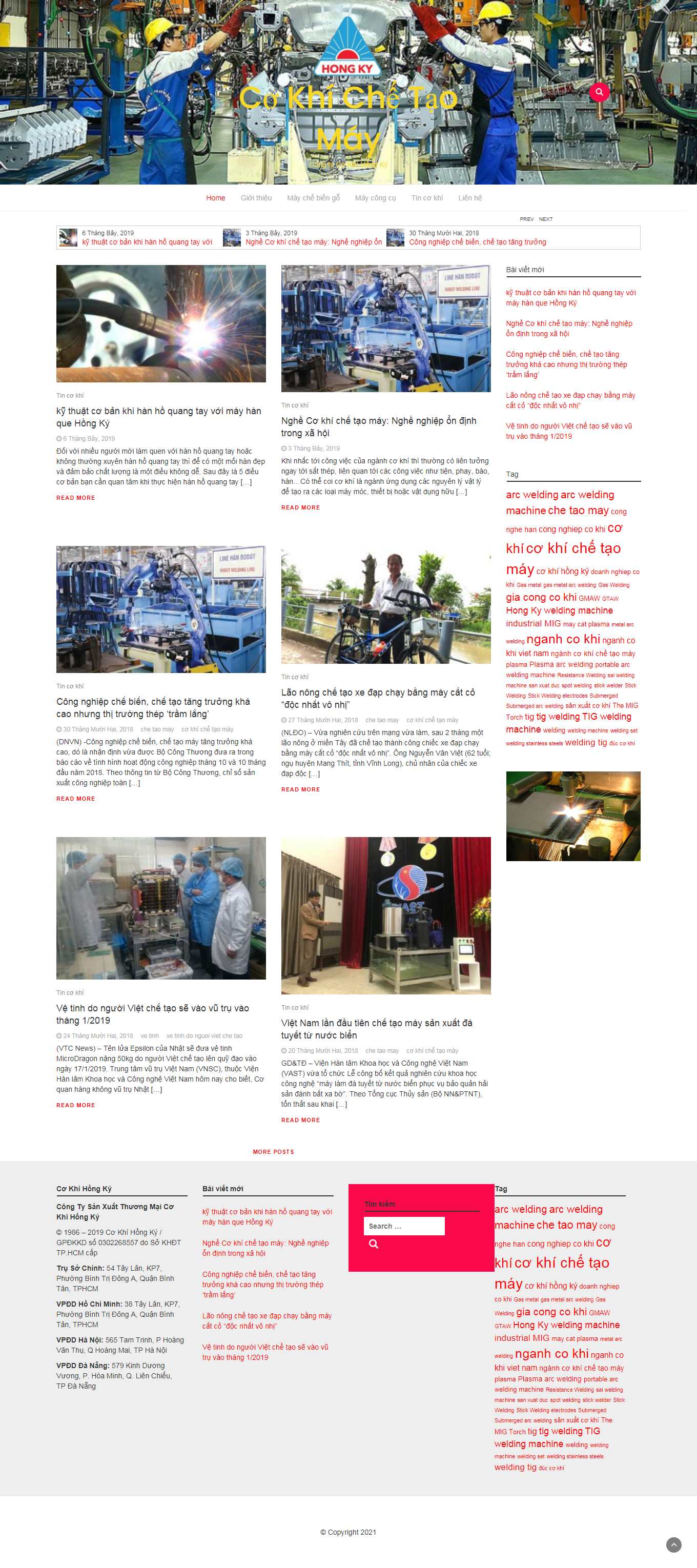 Thiết kế Web lai châu cokhichetaomay.net