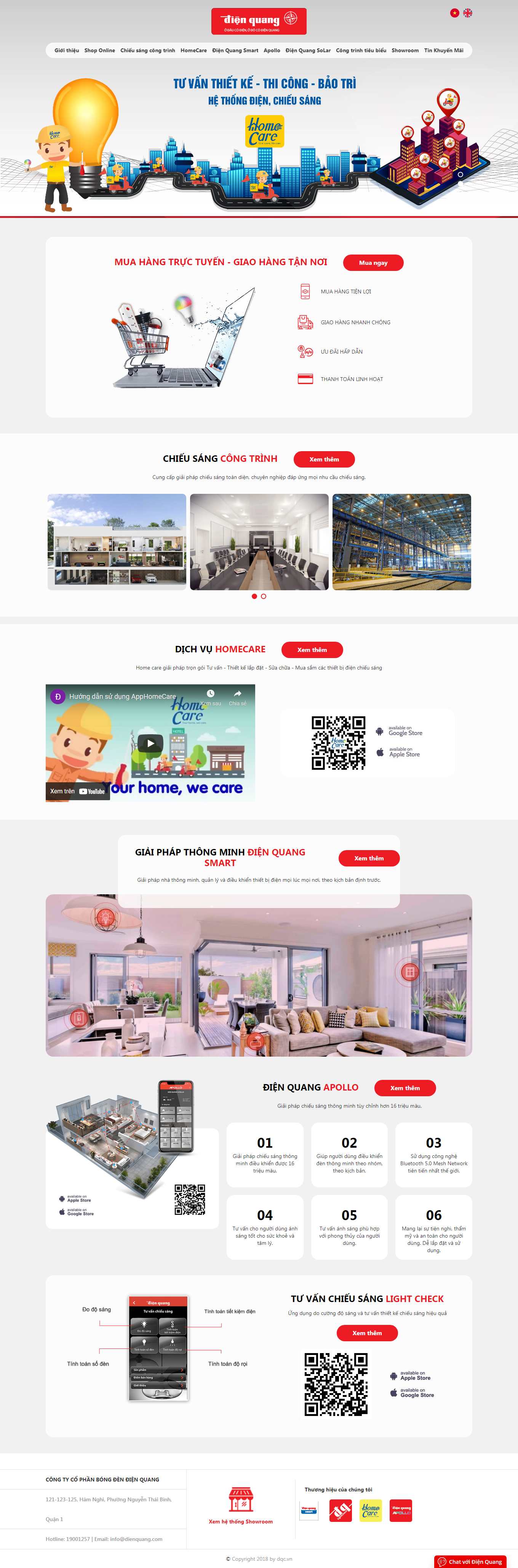 Thiết kế Web lai châu dienquang.com