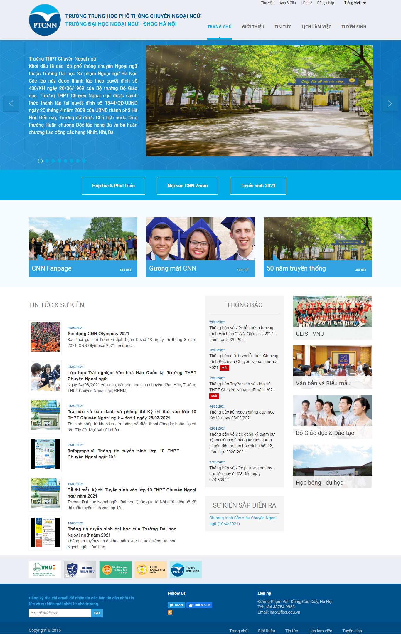 Thiết kế Web bến tre flss.vnu.edu.vn