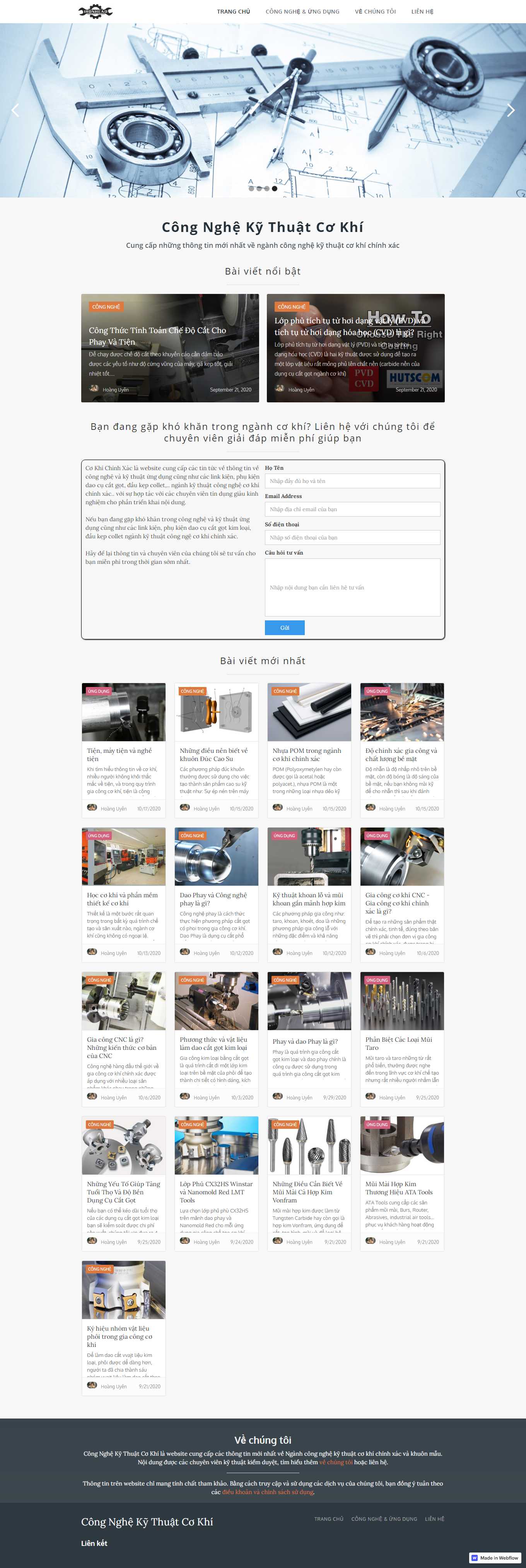 Thiết kế Web lào cai cokhichinhxac.webflow.io